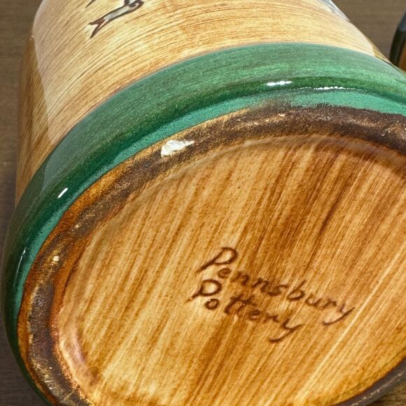 Pair of Pennsbury Pottery Mugs American Eagle 22 ounces Set of 2 USA - Picture 6 of 9